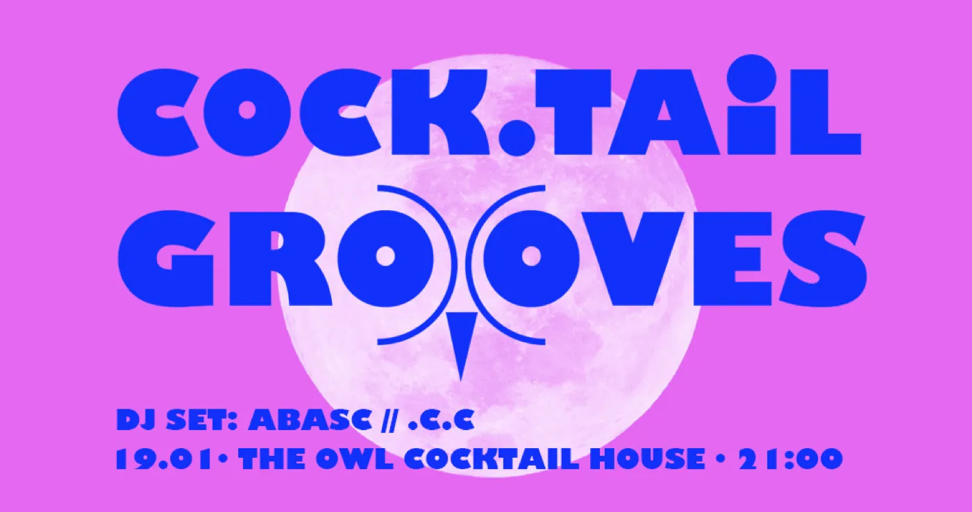 Cock.Tail Grooves, afiș, desenat de .C.C