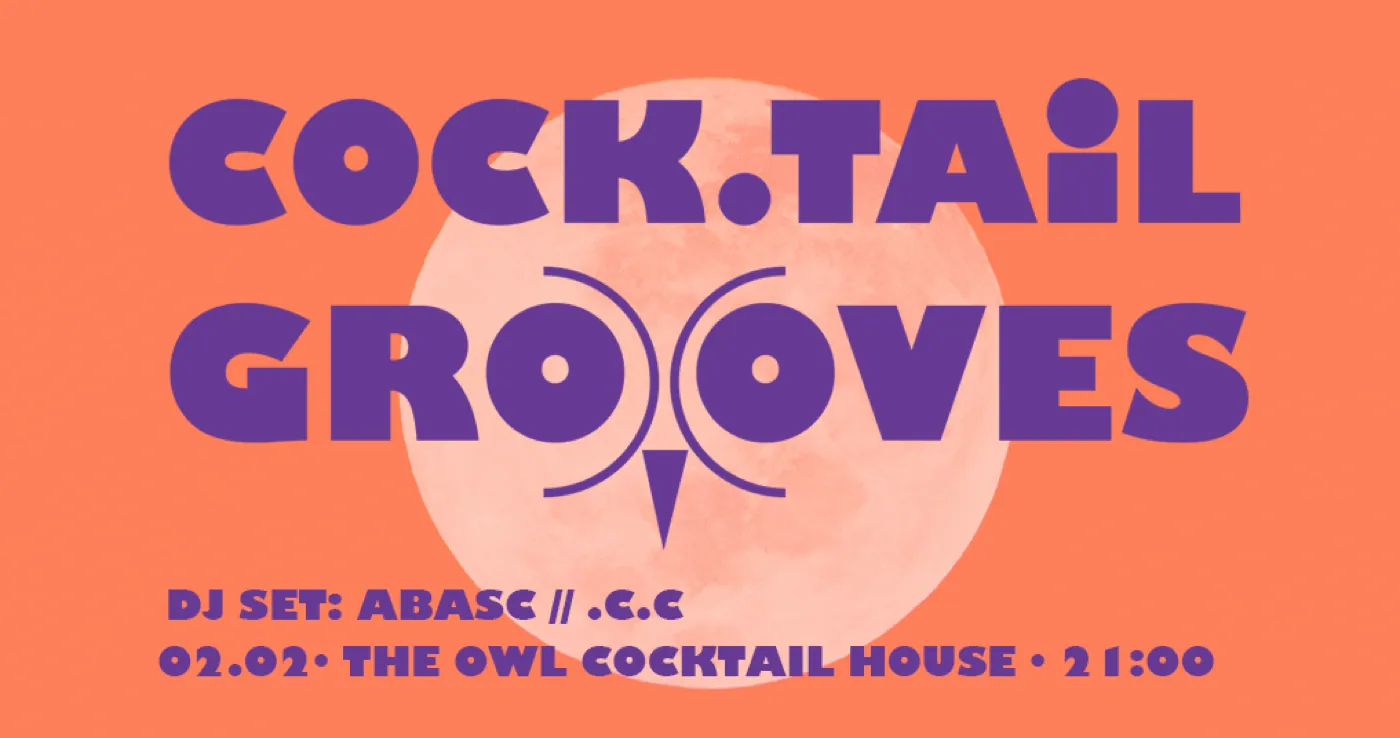 Cock.Tail Grooves (2), afiș, 2023, de Cristina Cazacu