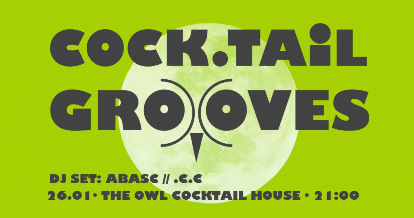 Cock.Tail Grooves (3), afiș, 2023, de Cristina Cazacu