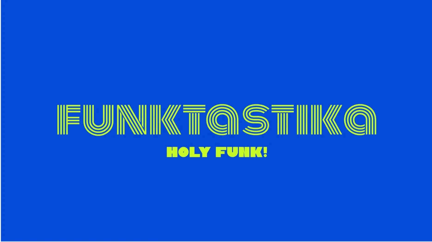 Funktastika + Play Dirty (2), afiș, 2023, de Cristina Cazacu