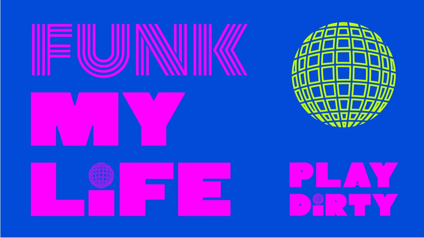 Funktastika + Play Dirty (4), afiș, 2023, de Cristina Cazacu