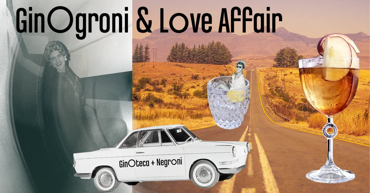 GinOgroni & lOve affair (2), colaj, 2023, de Cristina Cazacu