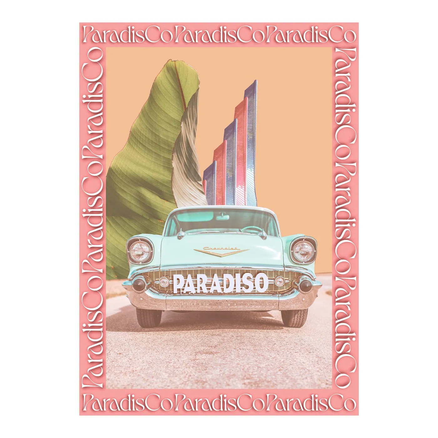 Record label artwork, illustration by .C.C
