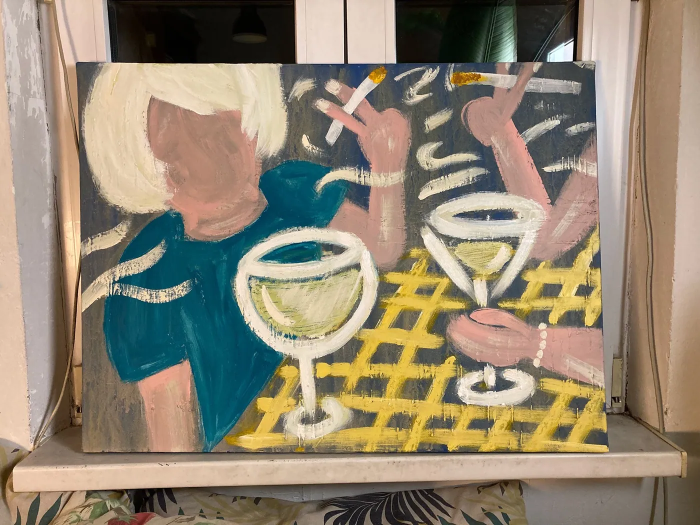 Paintings (4), pictură, 2025, de Cristina Cazacu