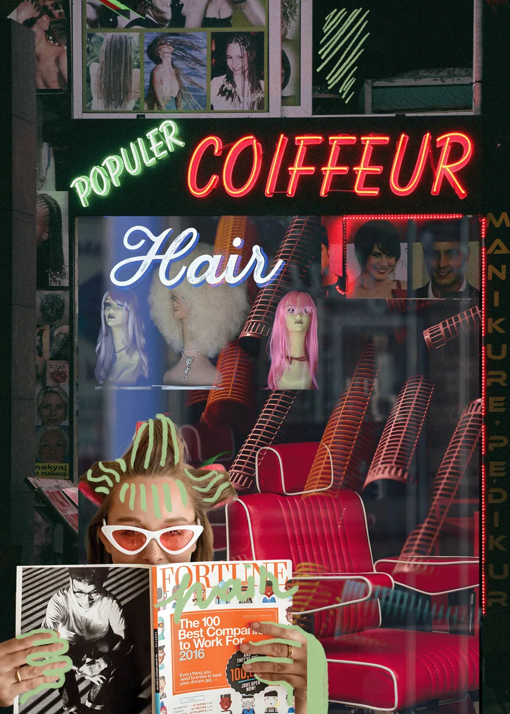 Tribute Collages (3), colaj, 2024, de Cristina Cazacu